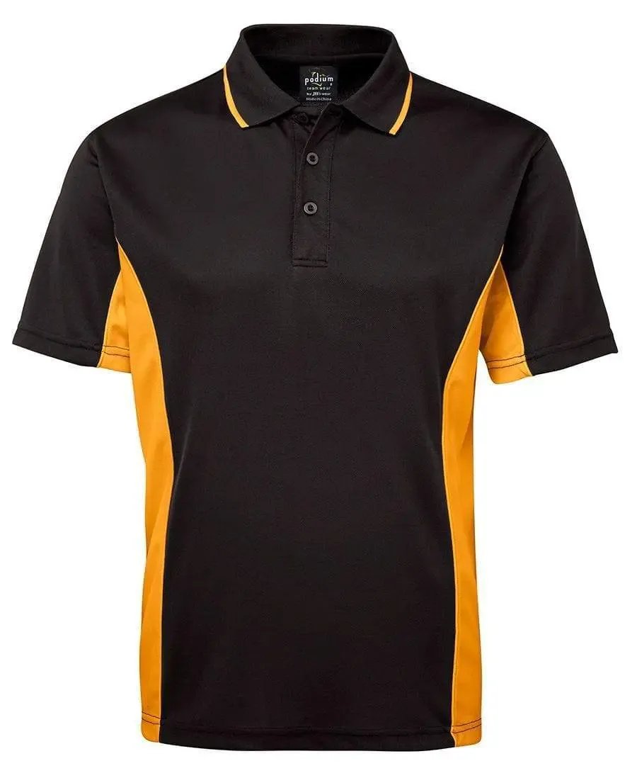 JB'S Contrast Polo 7PP Casual Wear Jb's Wear Black/Gold S